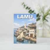Lamu Kenia Postkarte (Stehend Vorderseite)
