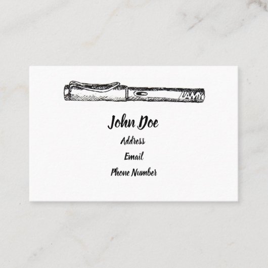 Lamy Safari-Visitenkarten Visitenkarte (Vorderseite)