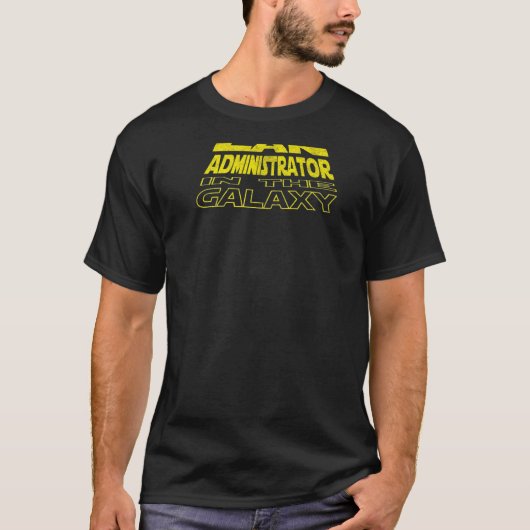Lan Administrator Space Backside T-Shirt (Vorderseite)