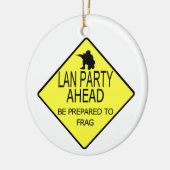 Lan-Party-Verzierung Keramik Ornament (Links)