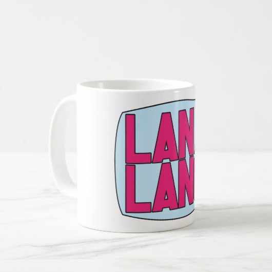 Lana Lang Logo Kaffeetasse (Vorderseite Links)
