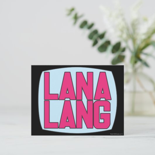 Lana Lang Logo Postkarte (Stehend Vorderseite)