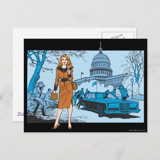 Lana Lang Reporting Postkarte (Vorne/Hinten)