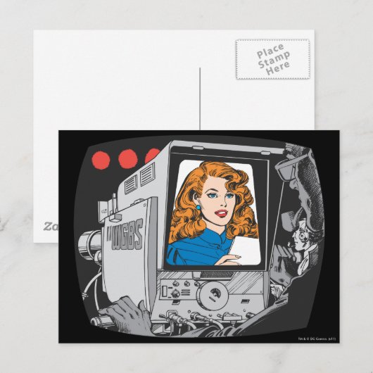 Lana Lang über Kamera Postkarte (Vorne/Hinten)