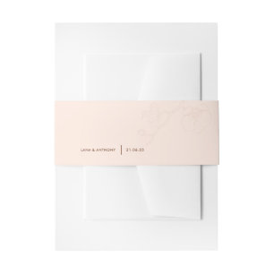 LANA Modern Latté Orchid Einladung Bauchband Einladungsbanderole