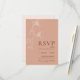 LANA MODERNE Latté Orchid UAWG Response Card RSVP Karte