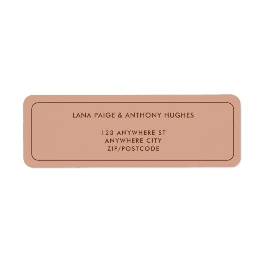 LANA Moderne Latté UAWG Rücksendeadressen-Aufklebe (Vorne)