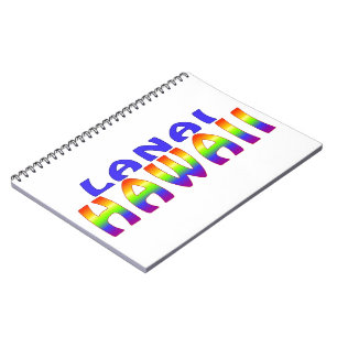 Lanai Hawaii Regenbogen Worte Notizblock