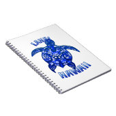 Lanai Hawaii Vacation Tribal Turtle Notizblock (Rechte Seite)