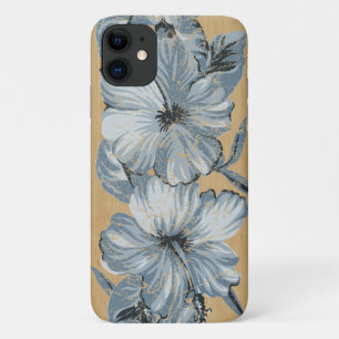 Lanai Hawaiian Blue Hibiskus Imitats Wood Case-Mate iPhone Hülle