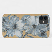 Lanai Hawaiian Blue Hibiskus Imitats Wood Case-Mate iPhone Hülle (Rückseite (Horizontal))