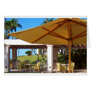 Lanai Sonnenschirm, Manele Bay, Hawaii