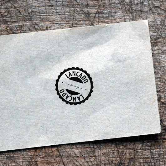 Lançado, portugiesische Briefmarke aus Kautschuk Gummistempel