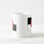 Lancashire Flag Tasse - Rose auf Quarters (Mittel)