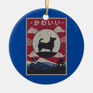 Lancashire Heeler Japanese Design Kawaii Dog Mama Keramik Ornament