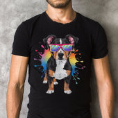 Lancashire Heeler mit Sonnenbrille farbenfrohe Ges T-Shirt
