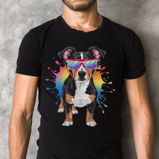 Lancashire Heeler mit Sonnenbrille farbenfrohe Ges T-Shirt