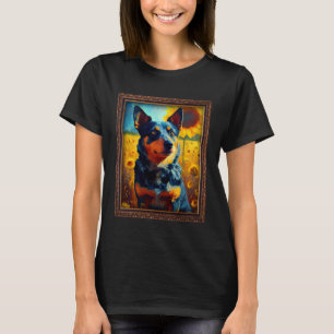 Lancashire Heeler Painting Sunflower Blume Mama T-Shirt