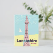 Lancashire per Zug Postkarte (Stehend Vorderseite)
