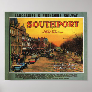 Lancashire und Yorkshire-Eisenbahn Southport Poster