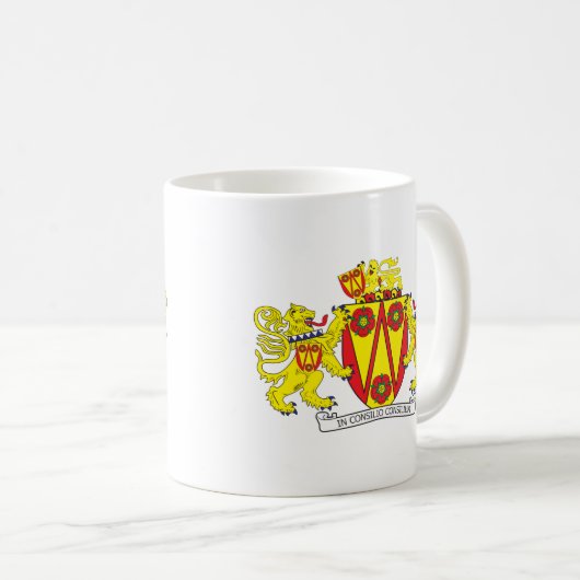 Lancashire Wappen Kaffeetasse (VorderseiteRechts)