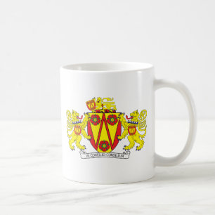 Lancashire Wappen Kaffeetasse