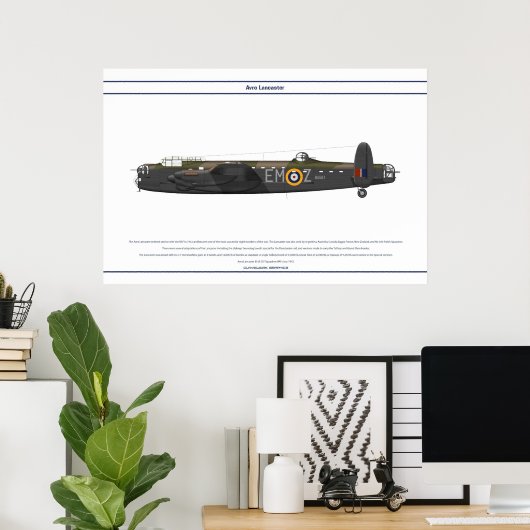 Lancaster BI 207 Squadron Poster (Heimbüro)
