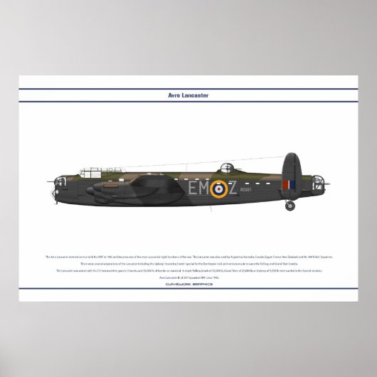 Lancaster BI 207 Squadron Poster (Vorne)
