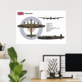 Lancaster BI 83 Squadron Poster (Heimbüro)