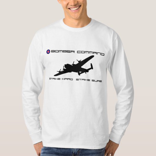 Lancaster-Bomber - Bomber-Befehl T-Shirt (Vorderseite)