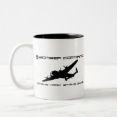 Lancaster-Bomber - Bomber-Befehl Zweifarbige Tasse (Links)