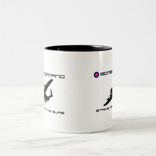 Lancaster-Bomber - Bomber-Befehl Zweifarbige Tasse (Mittel)