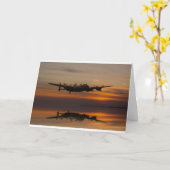 Lancaster Bomber der Zuhause Dehnstrecke Karte (Gelbe Blume)