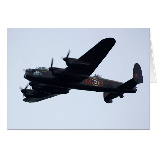 Lancaster-Bomber im Flug (Vorderseite (Horizontal))