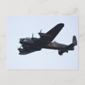 Lancaster Bomber im Flug. Postkarte (Vorderseite)