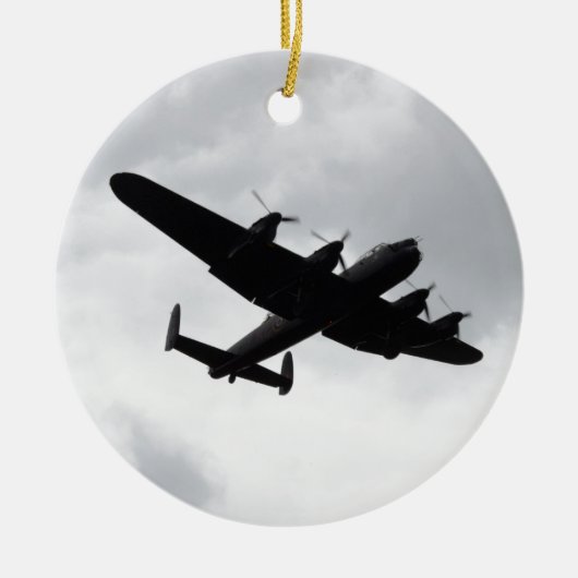 Lancaster Bomber Landing Keramikornament (Vorne)