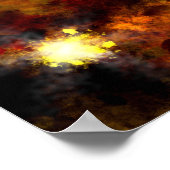 Lancaster Bomber Night Raid Poster (Ecke)