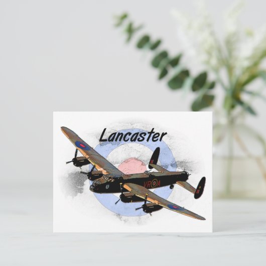 Lancaster Bomber Postkarte (Stehend Vorderseite)