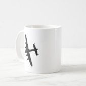 Lancaster-Bomber RAF Kaffeetasse (Vorderseite Links)