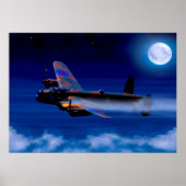 Lancaster Bomber Returning Zuhause Poster (Vorne)