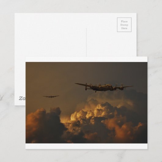 Lancaster Bomber STORM Postkarte (Vorne/Hinten)