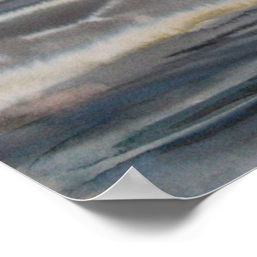 Lancaster-Bomber über bombierte U-Boot-Stifte Poster (Ecke)