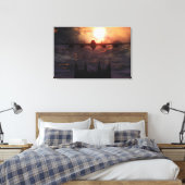 Lancaster Bomber über der Lincoln Kathedrale Leinwanddruck (Insitu (Schlafzimmer))