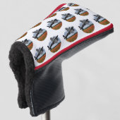 Lancaster Bomber über einem Mohnfeld Golf Headcover (3/4 Vorderseite)