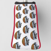 Lancaster Bomber über einem Mohnfeld Golf Headcover (Rotieren 90)