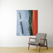 Lancaster Bomber über einem Mohnfeld Wandteppich (Beispiel)