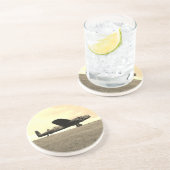 Lancaster-Bombersepia-Ton Getränkeuntersetzer (Seite)