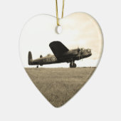 Lancaster-Bombersepia-Ton Keramikornament (Links)