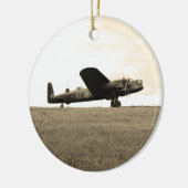 Lancaster-Bombersepia-Ton Keramikornament (Links)