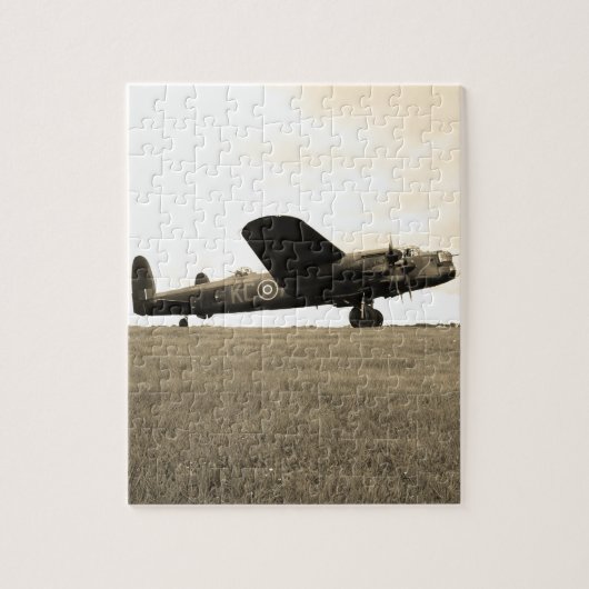 Lancaster-Bombersepia-Ton Puzzle (Vertikal)
